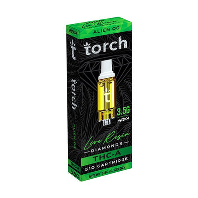 Alien OG - Torch Live Resin Diamonds Cart -Torch
