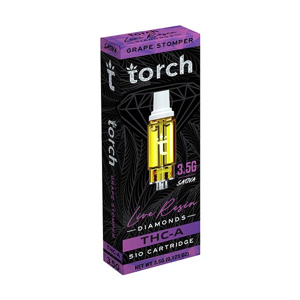 Grape Stomper - Torch Live Resin Diamonds Cart -Torch