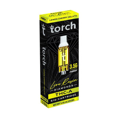 Lemon Cherry Gelato - Torch Live Resin Diamonds Cart -Torch