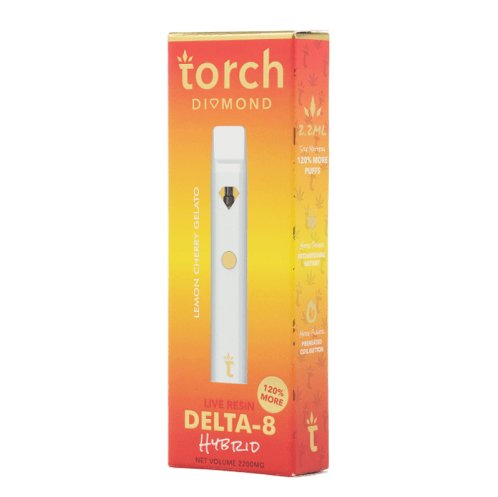 Lemon Cherry Gelato Torch Vape - 2.2G Delta-8 Live Resin Hybrid DC LLC Lemon Cherry Gelato Torch Vape - 2.2G Delta-8 Live Resin Hybrid DC LLC