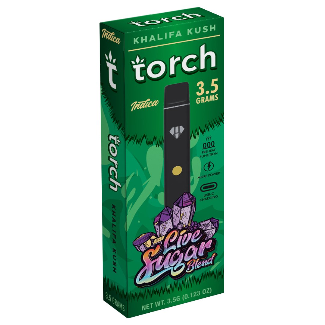 khalifa kush vapes blue diamond Torch Live Sugar Blend Disposable 3.5G Size:SINGLE Lost Mary Nera Pureview FLAVOUR RANGE_Fruity