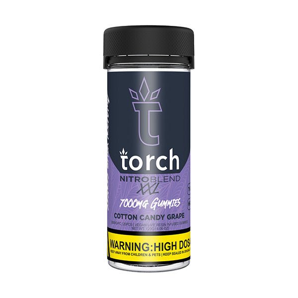 Cotton Candy Grap - Torch Nitro Blend XXL Gummies 7000MG -Torch