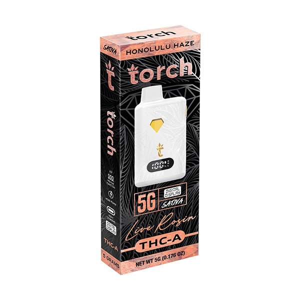 Honolulu Haze - Torch THC-A Live Rosin Disposable Vape 5G -Torch