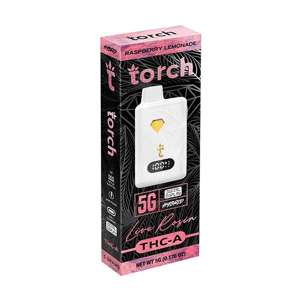 Raspberry Lemonade - Torch THC-A Live Rosin Disposable Vape 5G -Torch