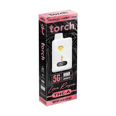 Tropical Cherry Gas - Torch THC-A Live Rosin Disposable Vape 5G -Torch