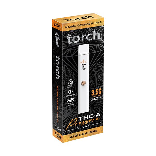 Mango Orange Runtz - Torch THC-A Pressure Blend Disposable Vape 3.5G -Torch