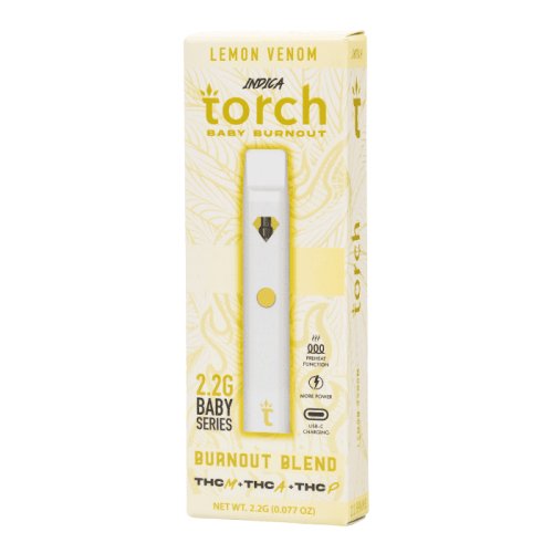 Lemon Venom - Torch Baby Burnout Blend Disposable Vape 2.2G -Torch