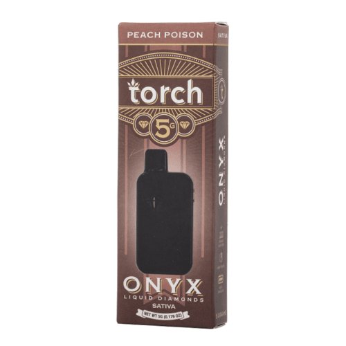 Peach Poison Flavor - Torch Liquid Diamond Disposable Vape 5G -Torch