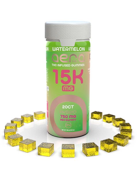 Watermelon - Aera THC Gummies 15000mg - Aera THC