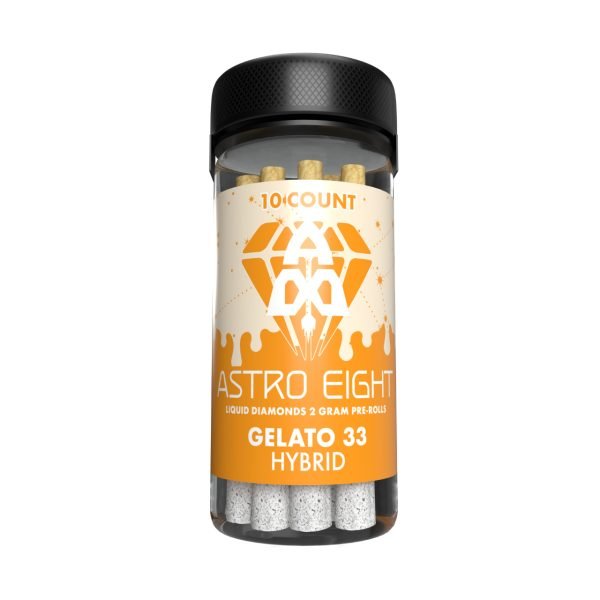 Gelato 33 - Astro Eight THCA Liquid Diamonds Pre - Rolls 10CT - Astro Eight