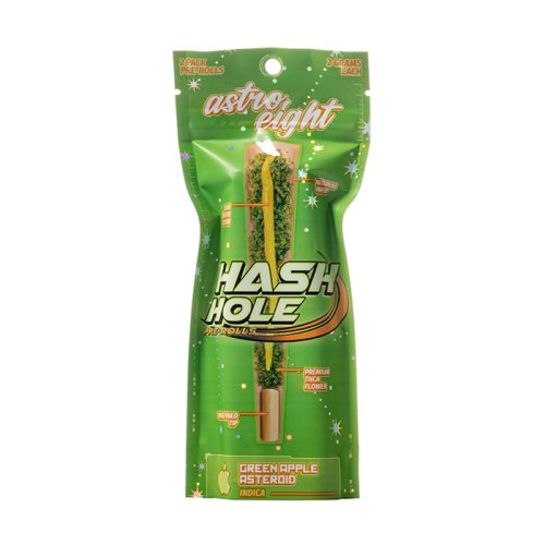 Green Apple Asteroid - Astro Eight Hash Hole Pre - Rolls 4G - Astro Eight