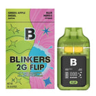 Green Apple & Blue Nerdz - Blinkers Flip Disposable 2G - Blinkers