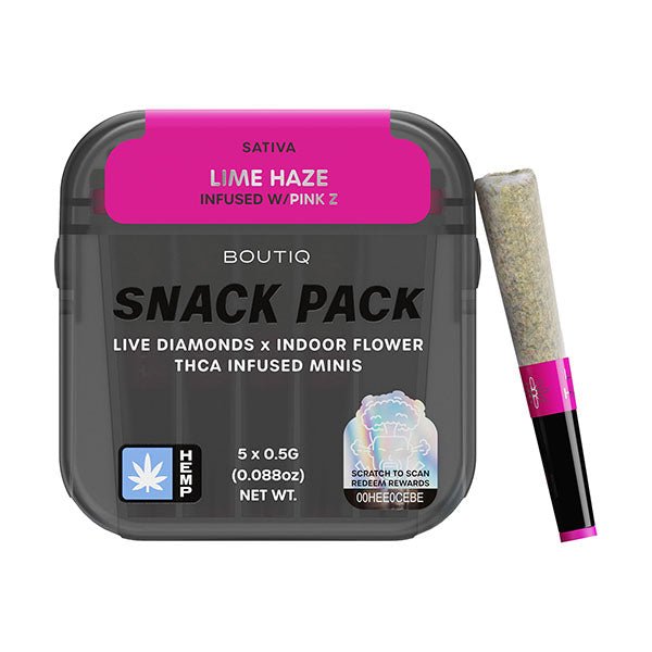 Lime Haze & Pink Z - Boutiq Pre Rolls 2.5G - Boutiq