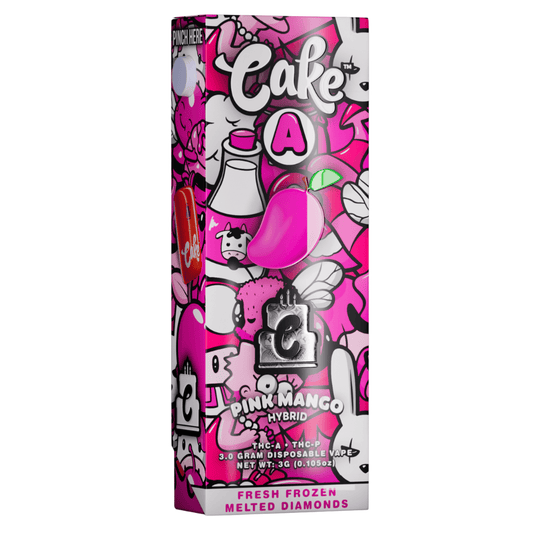 Pink Mango - Cake A Pebble THC - A Disposable 3G - Cake