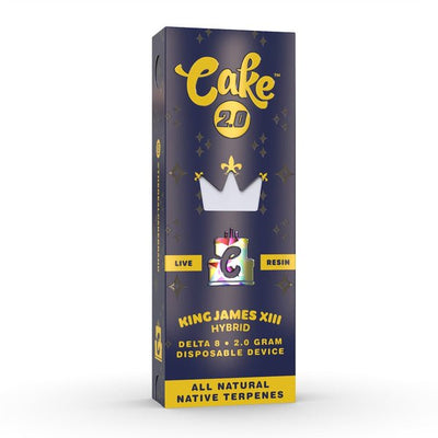 King James XIII - CAKE Delta 8 Live Resin Disposable Vape 2G - Cake