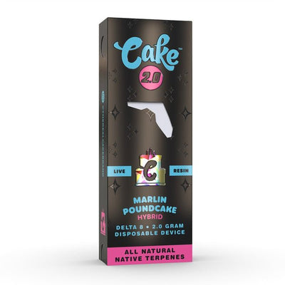 Marlin Poundcake - CAKE Delta 8 Live Resin Disposable Vape 2G - Cake