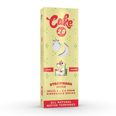 Strawnana - CAKE Delta 8 Live Resin Disposable Vape 2G - Cake