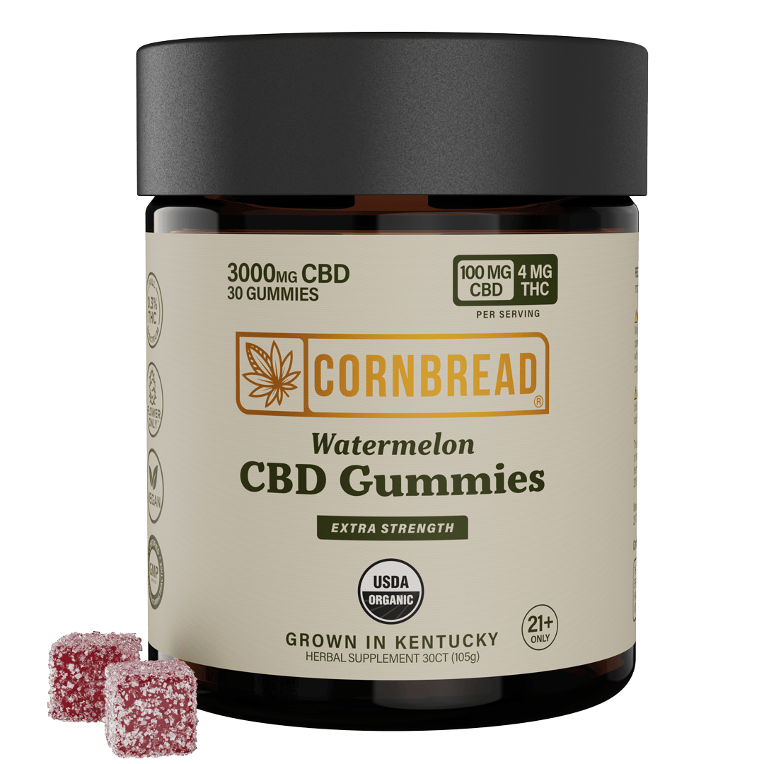 Watermelon - Cornbread Hemp CBD 3000MG Gummies - Cornbread