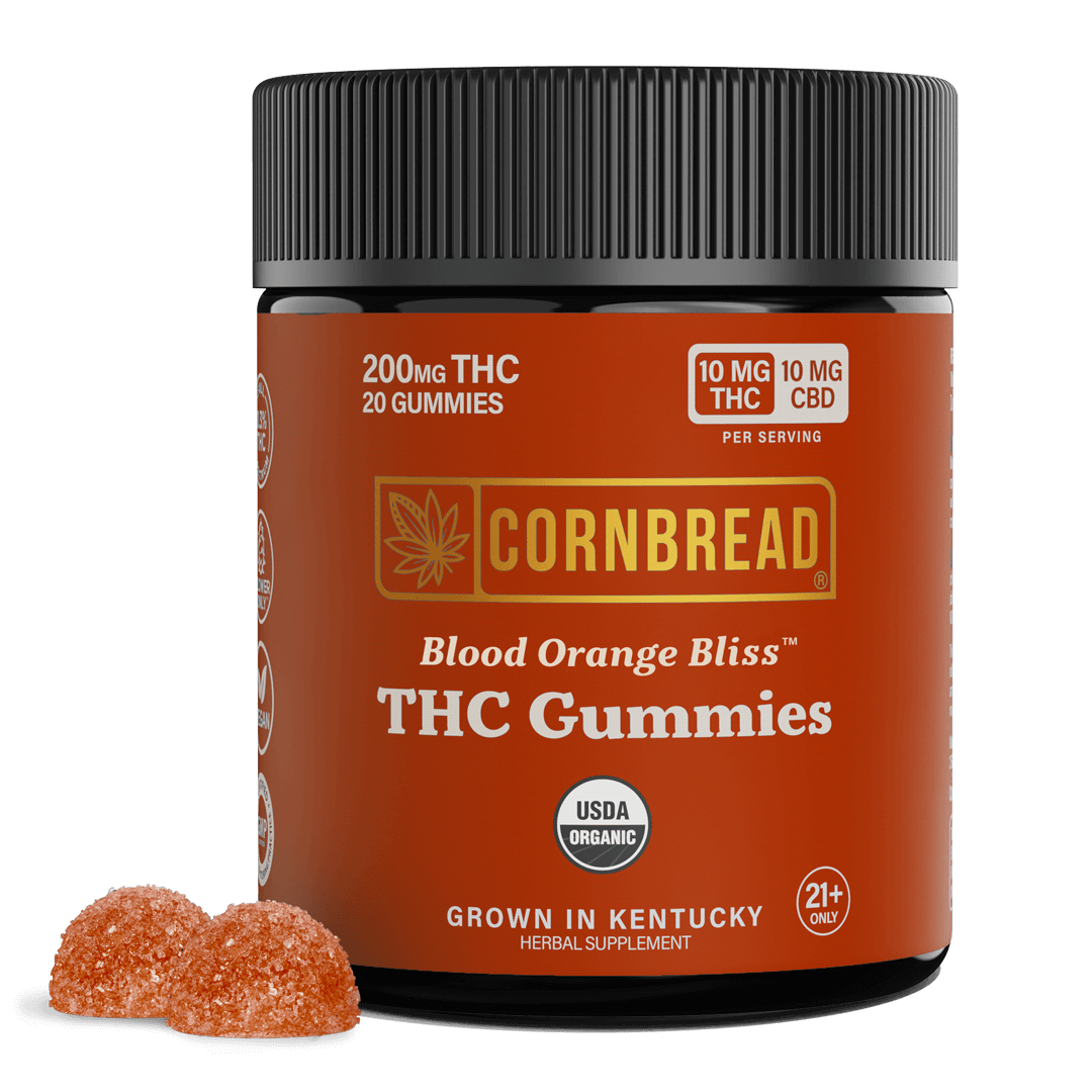 Blood Orange Bliss - Cornbread Hemp THC Gummies - Cornbread