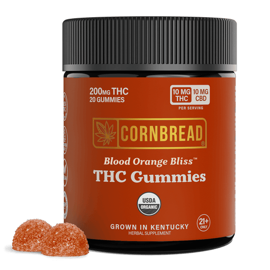 Blood Orange Bliss - Cornbread Hemp THC Gummies - Cornbread
