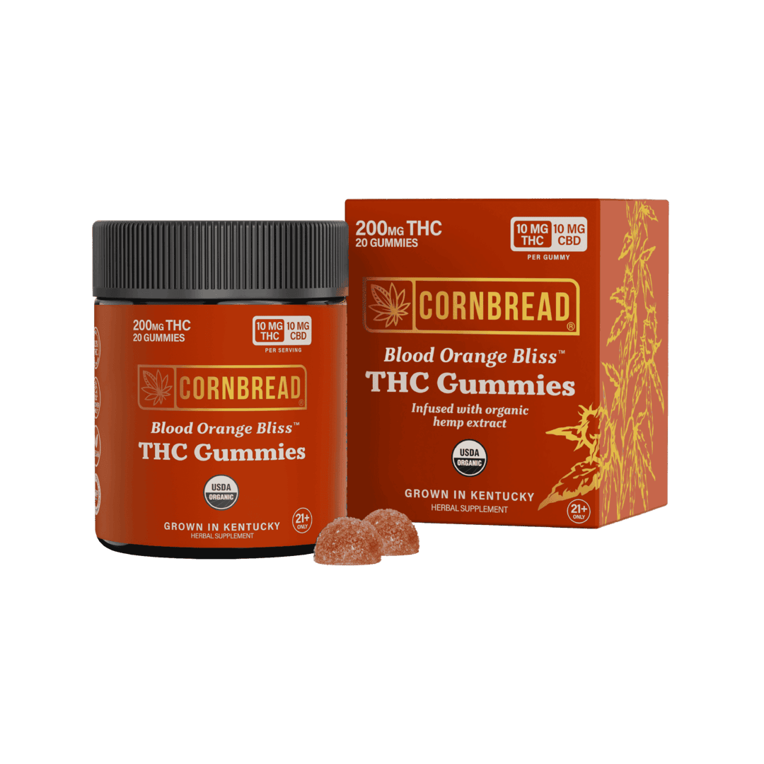Blood Orange Bliss - Cornbread Hemp THC Gummies - Cornbread