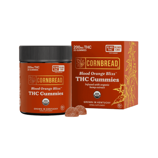Blood Orange Bliss - Cornbread Hemp THC Gummies - Cornbread