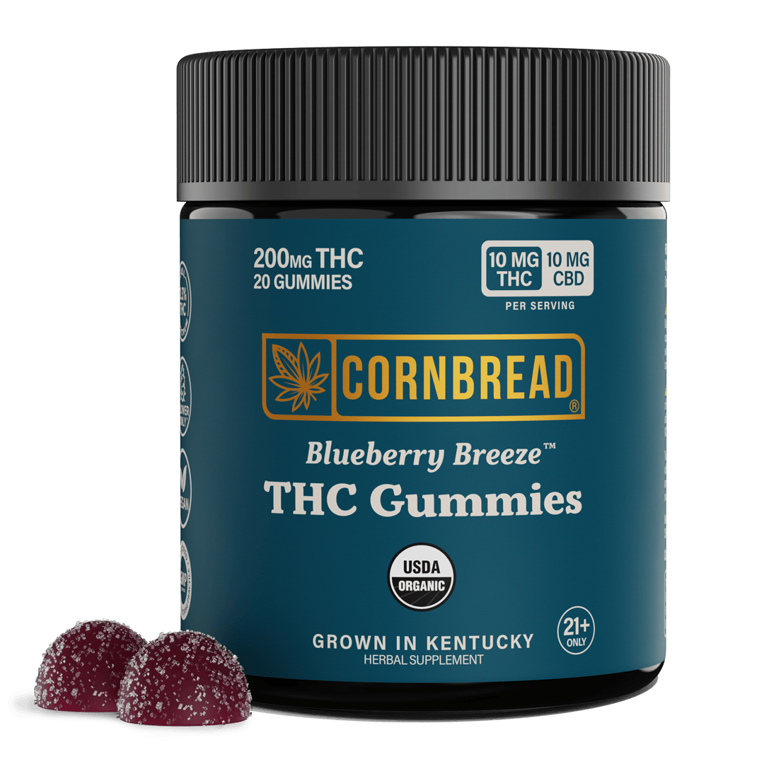 Blueberry Breeze - Cornbread Hemp THC Gummies - Cornbread