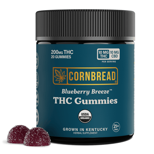 Blueberry Breeze - Cornbread Hemp THC Gummies - Cornbread