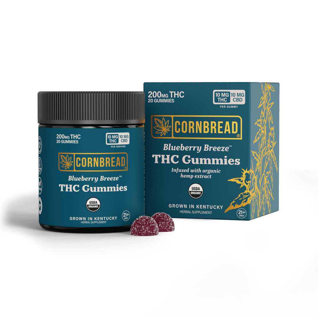 Blueberry Breeze - Cornbread Hemp THC Gummies - Cornbread