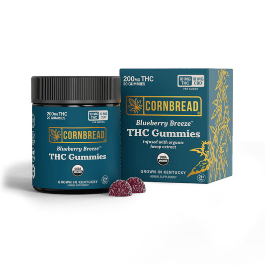Blueberry Breeze - Cornbread Hemp THC Gummies - Cornbread