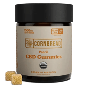 Peach - Cornbread Hemp CBD 1500MG Gummies - Cornbread