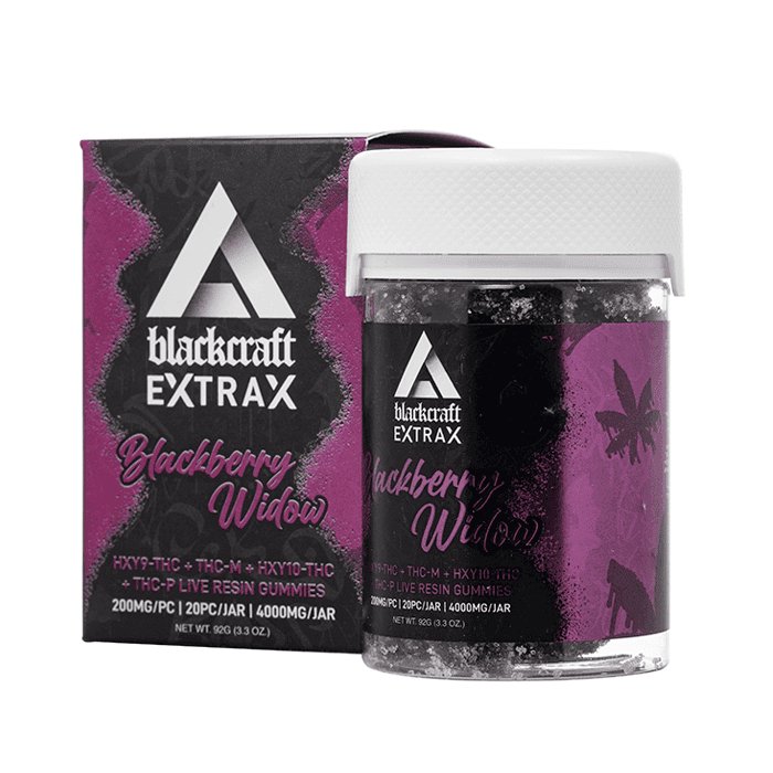 Blackberry Widow - Delta Extrax Blackcraft Gummies 4000MG - Delta Extrax