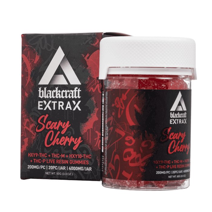 Scary Cherry - Delta Extrax Blackcraft Gummies 4000MG - Delta Extrax