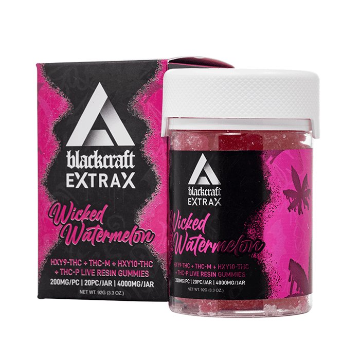 Wicked Watermelon - Delta Extrax Blackcraft Gummies 4000MG - Delta Extrax