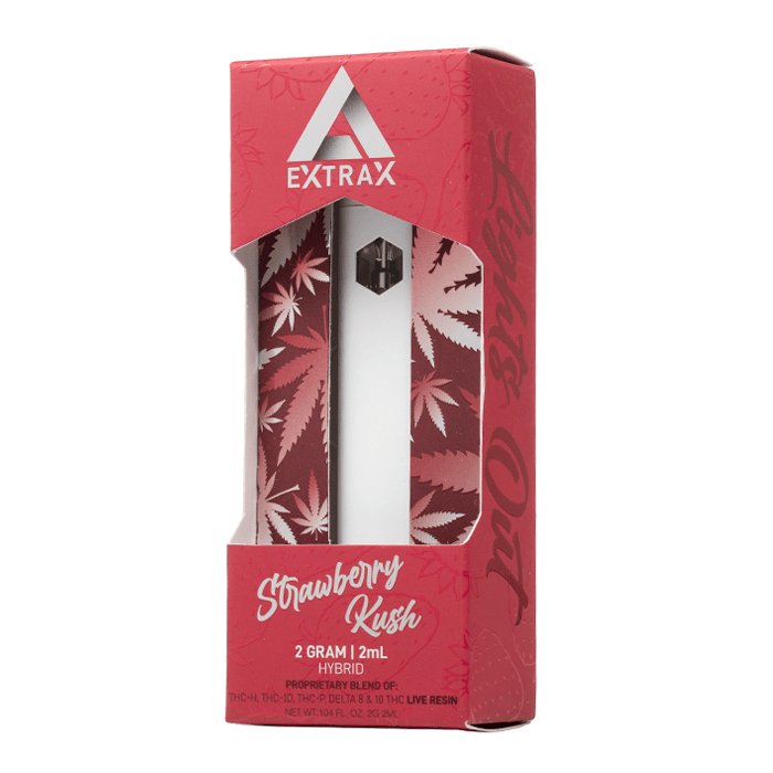 Strawberry Kush - Delta Extrax Lights Out Live Resin Disposable 2G - Delta Extrax