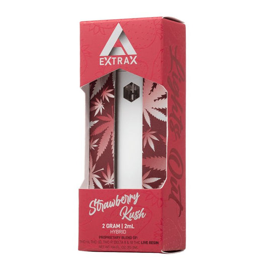 Strawberry Kush - Delta Extrax Lights Out Live Resin Disposable 2G - Delta Extrax