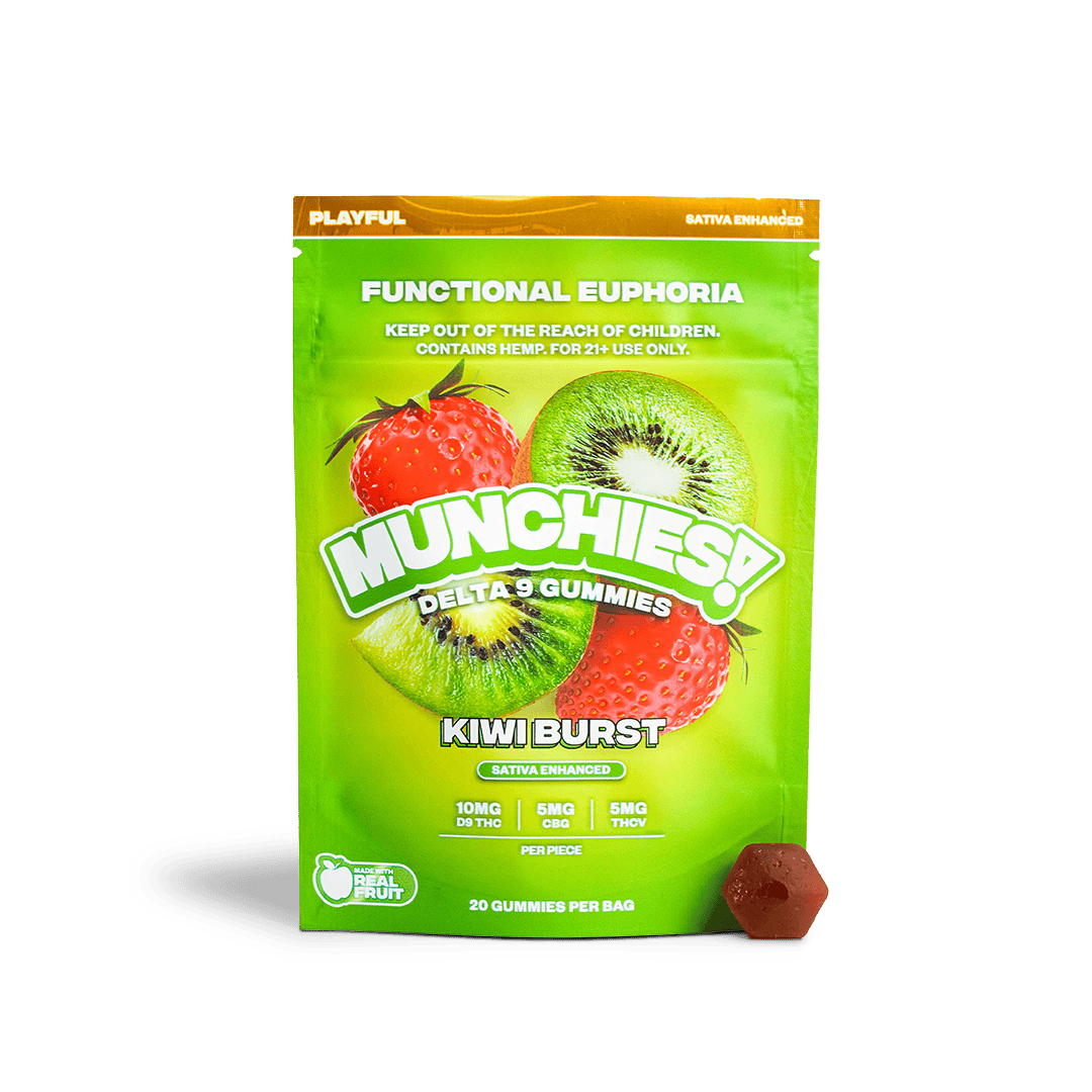 Kiwi Burst - Delta Munchies Euphoria Delta 9 Gummies