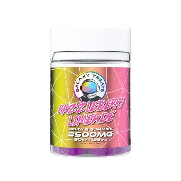 Razzleberry Limeade - Galaxy Treats Extra Strength Gummies 2500MG - Galaxy Treats