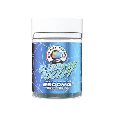 Blue Razz Rocket - Galaxy Treats Moon Babies Delta - 8 Gummies 500MG - Galaxy Treats