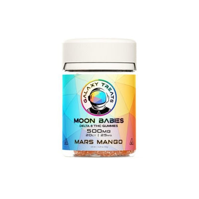 Mars Mango - Galaxy Treats Moon Babies Delta - 8 Gummies 500MG - Galaxy Treats