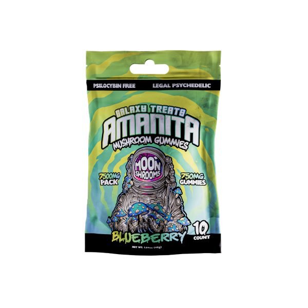 Blueberry - Galaxy Treats Amanita Mushroom Gummies 7500MG