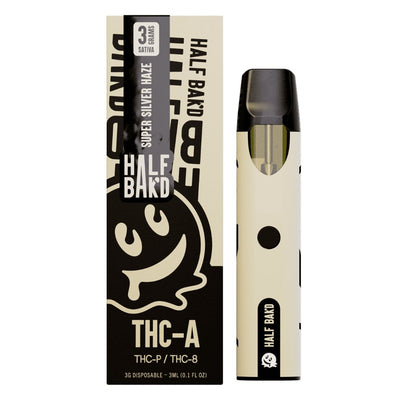 Super Silver Haze - Half Bak'd THC - A Disposable 3G - Half Bak'd