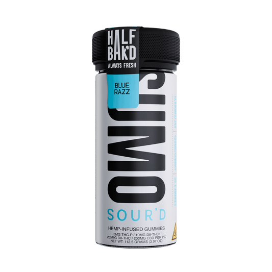 Blue Razz - Half Bak'd Sour'D Sumo Gummies - Half Bak'd