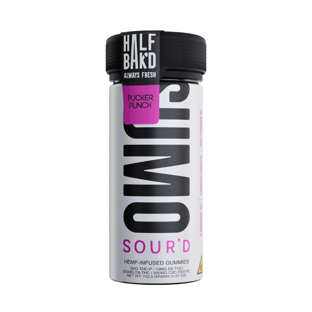 Pucker Peach - Half Bak'd Sour'D Sumo Gummies - Half Bak'd