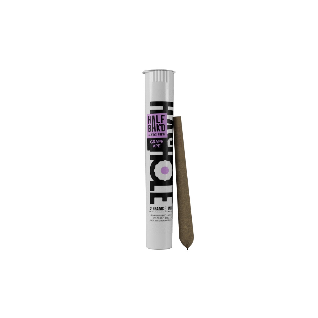 Grape Ape - Half Bak'd Hash Hole Pre-Rolls 2G