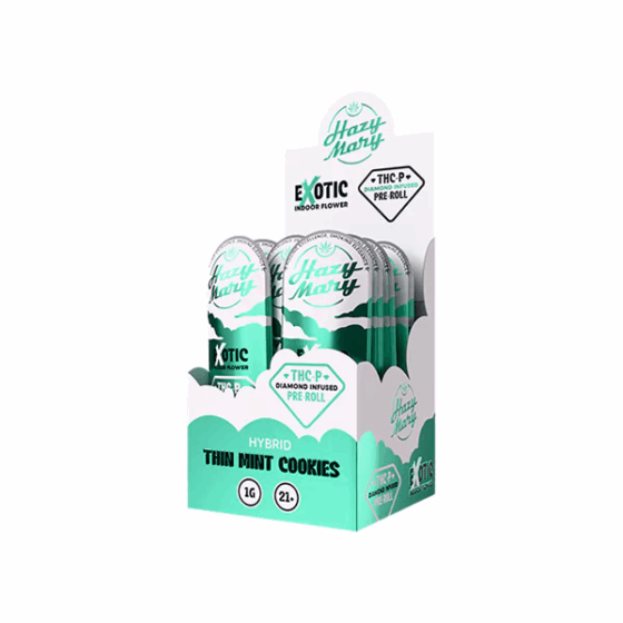 Thin Mint Cookies - Hazy Mary Exotic Pre Rolls THCP 1G