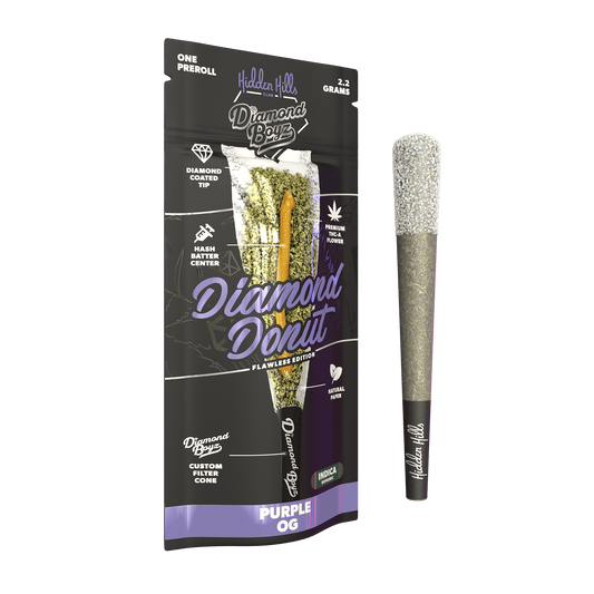 Purple OG - Hidden Hills Diamond Donut Pre - Rolls 2.2G - Hidden Hills
