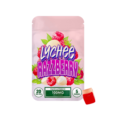 Lychee Razzberry - Hidden Hills Punch THCP Gummies 100MG