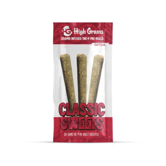 Classic Sweets - High Grams THC - P Infused Pre - Rolls 6G - High Grams
