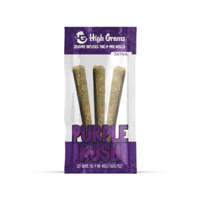 Purple Kush - High Grams THC - P Infused Pre - Rolls 6G - High Grams